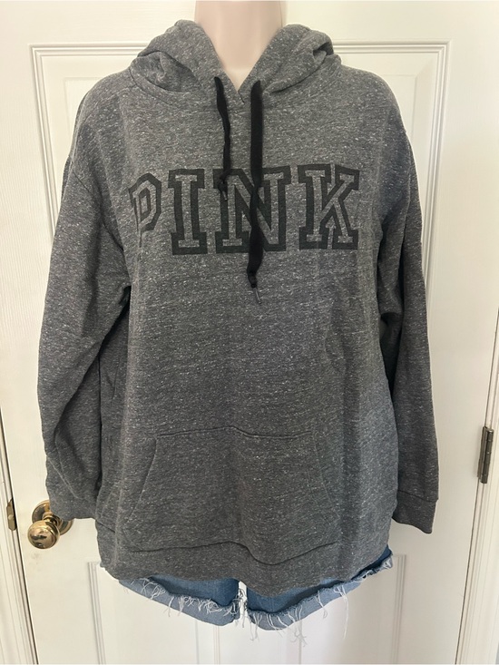 PINK Victoria's Secret Tops - Women’s, PINK Victoria’s Secret, Gray Classic Hoodie with Pockets, Medium